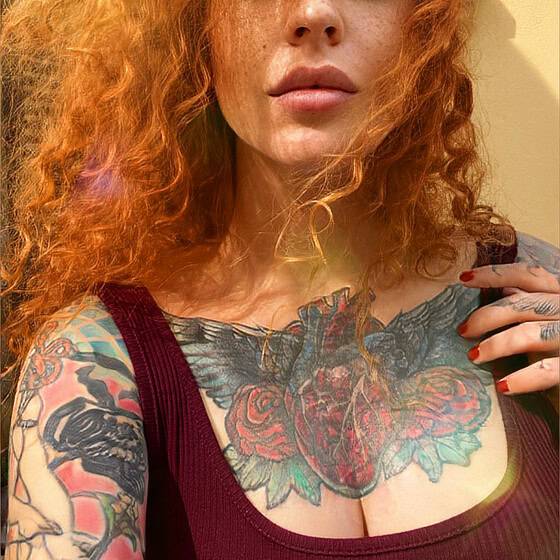 🎨Yana Sinner🦊 Tattooed nerdy redhead